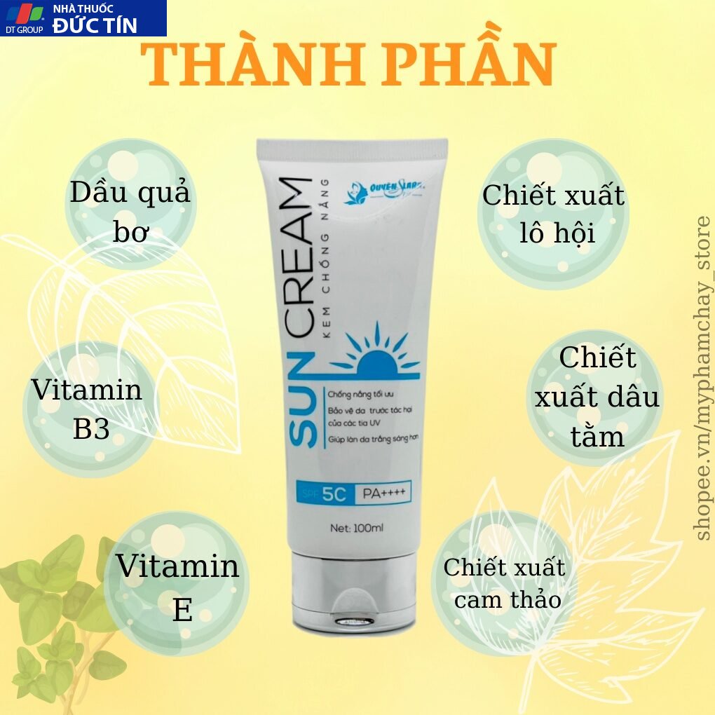 Kem Chống Nắng Sun Cream QUYÊN LARA SPF 50+ Phù Hợp Mọi Loại Da,Thẩm Thấu Nhanh,Không Bết Dính 26 kemchong3
