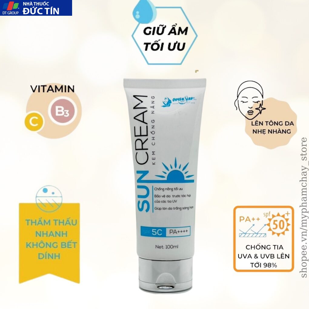 Kem Chống Nắng Sun Cream QUYÊN LARA SPF 50+ Phù Hợp Mọi Loại Da,Thẩm Thấu Nhanh,Không Bết Dính 25 kemchong4