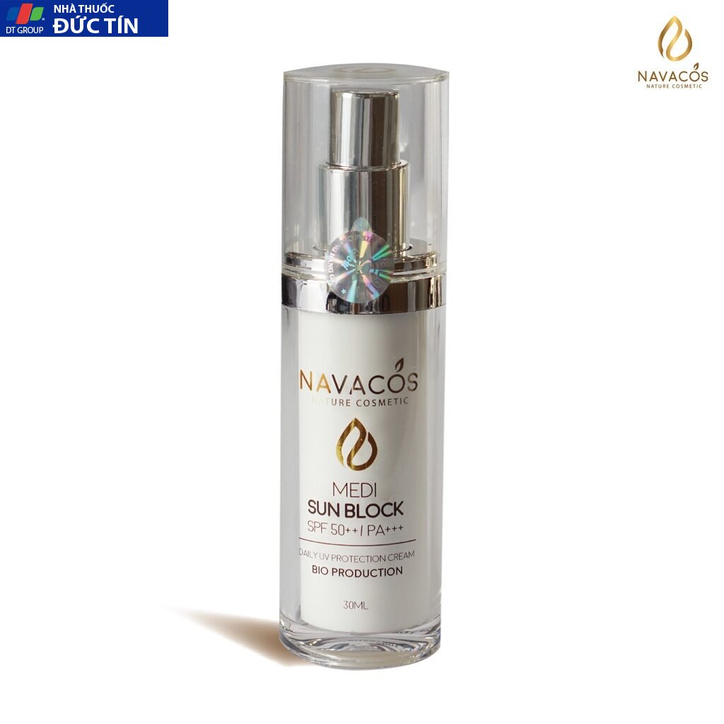 (Chính Hãng) Kem chống nắng nâng tone da Navacos Medi Sunblock 30ml,dành cho mọi loại da 27 kemnang2