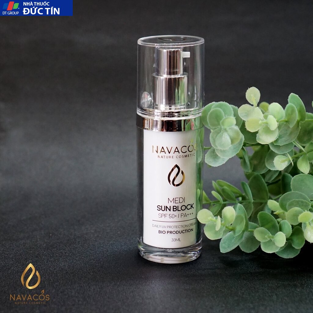 (Chính Hãng) Kem chống nắng nâng tone da Navacos Medi Sunblock 30ml,dành cho mọi loại da 26 kemnang3