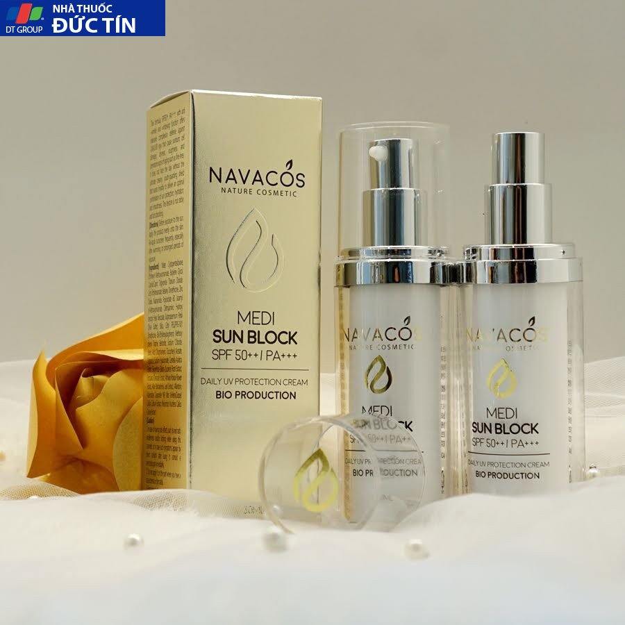 (Chính Hãng) Kem chống nắng nâng tone da Navacos Medi Sunblock 30ml,dành cho mọi loại da 25 kemnang4