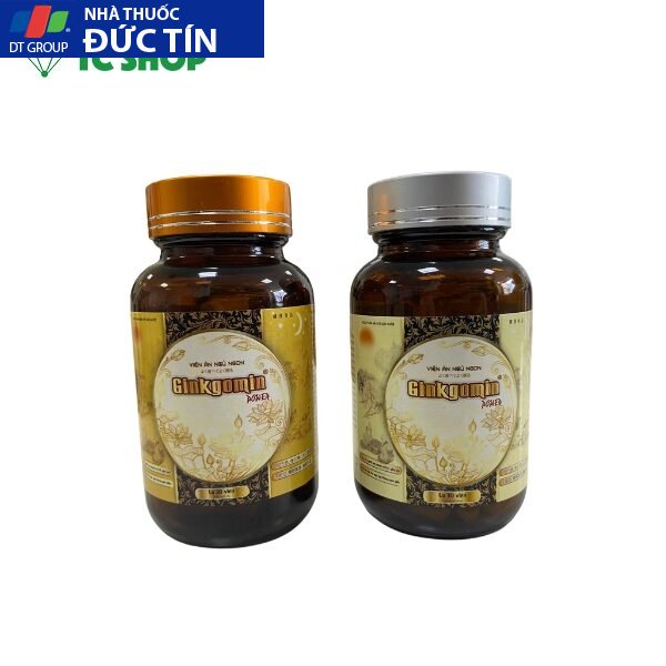 Viên ăn ngủ ngon Ginkgomin Power hộp 2 lọ 30 viên,Bổ sung khoáng chất, vitamin, giúp ăn ngon, ngủ ngon 10 lo ginkgomin power