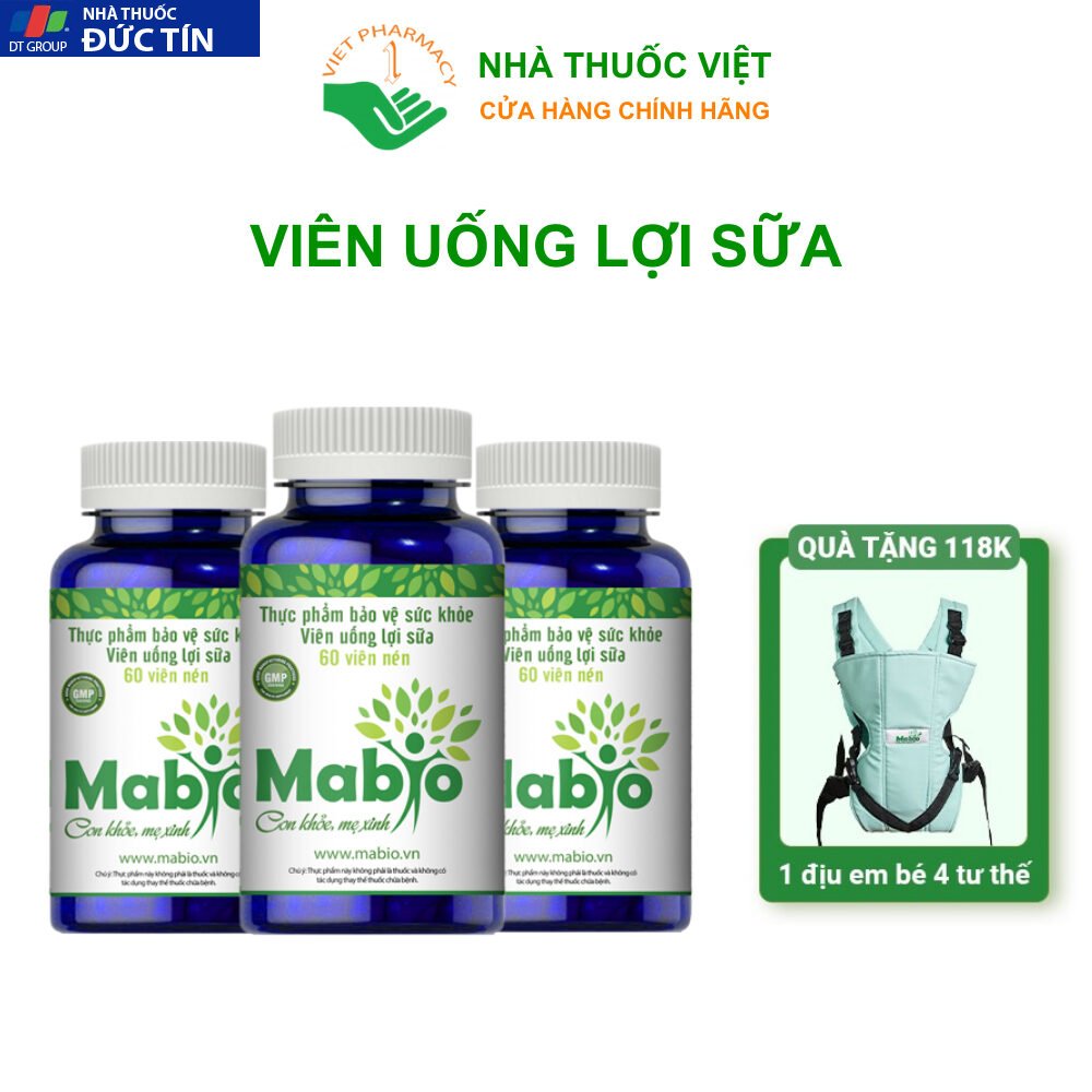 Mabio Lợi Sữa Dành Cho Các Mẹ Sau Sinh Bị Mất Sữa Ít Sữa Combo 6 Hộp Lợi Sữa Mabio 34 mabia1 2