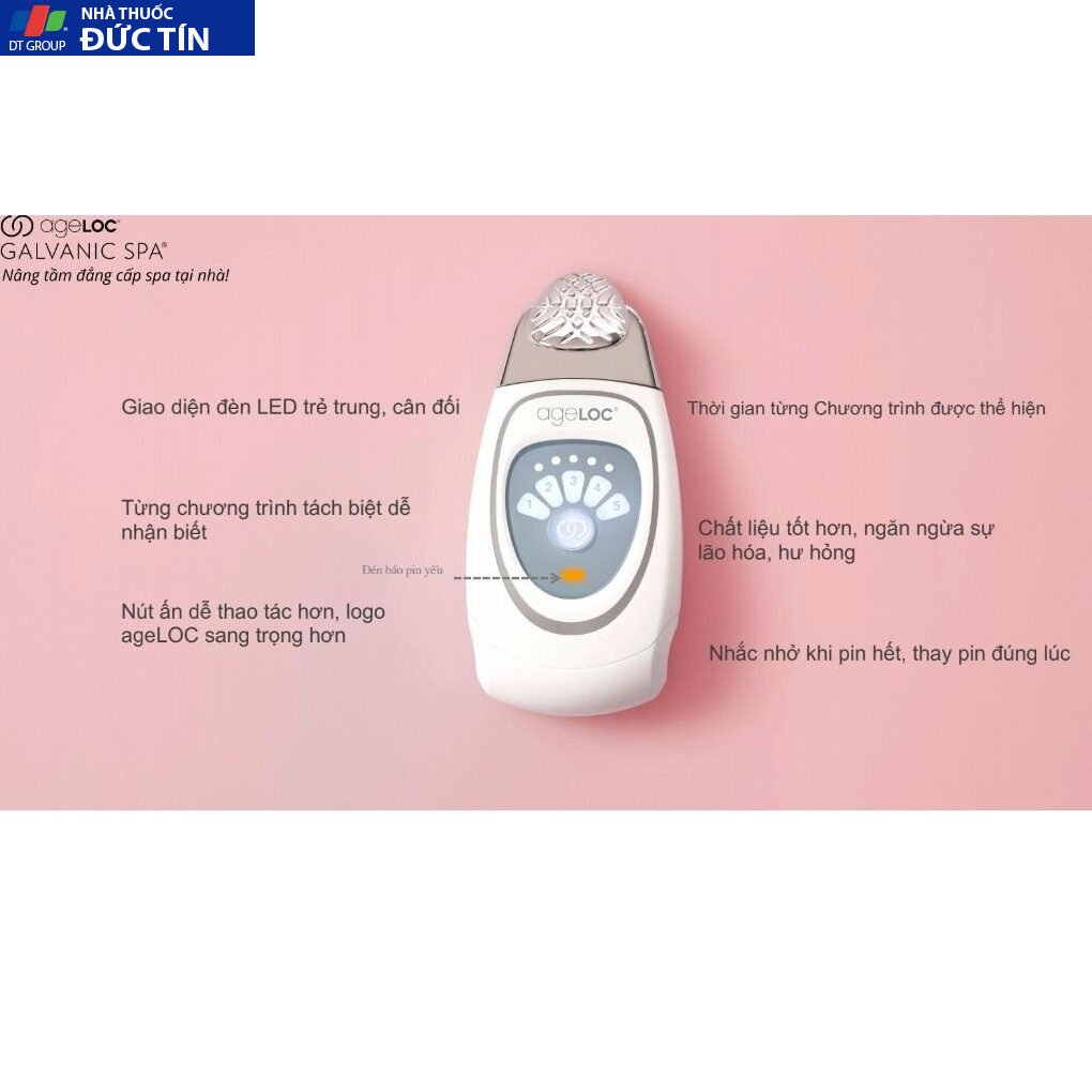 {Chính hãng, date mới nhất công ty}Bộ Máy Nâng Cơ Xóa Nhăn Chống Lão Hóa Nuskin Ageloc Galvanic Spa trẻ hóa làn da xử lý 25 maynangco4