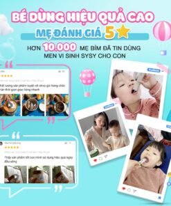 Alternative view of Men Vi Sinh Cải Thiện Biếng Ăn Lotte Sysy Pro - Hộp 60 Gói 2g Giúp Cân Bằng Hệ Vi Sinh Đường Ruột, Đề Kháng Khỏe