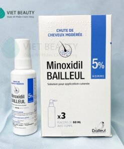 Xịt mọc tóc Minoxidil Bailleul 5% -NHẬP TRỰC TIẾP PHÁP - NGĂN RỤNG TÓC, KÍCH THÍCH MỌC TÓC [Hộp 3 lọ 60ml]