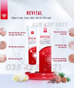 Kem Mờ Sẹo Revital 30g,Giúp Làm Mờ Và Ngăn Ngừa Các Loại Sẹo,Phục Hồi Da Hư Tổn,Giúp Da Sáng Mịn,Đều Màu