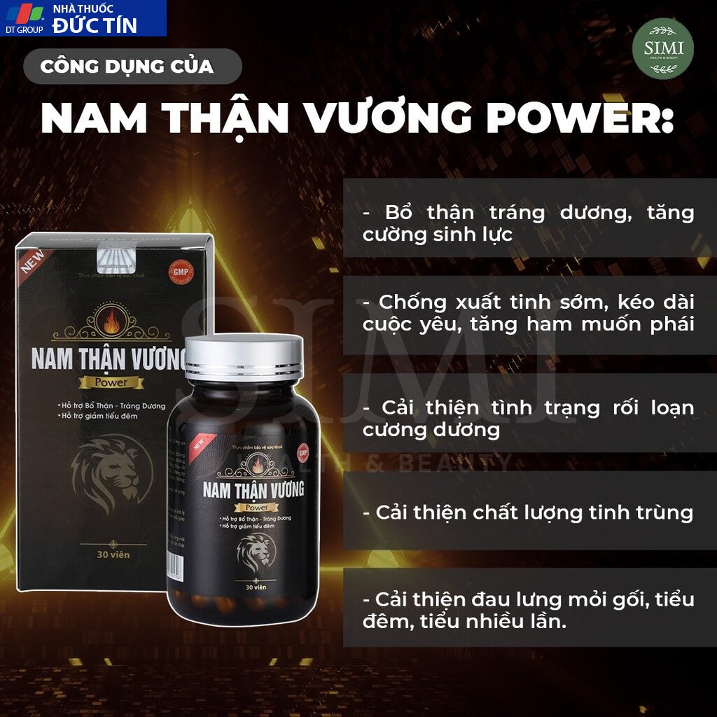 Tăng cường sinh lý nam giới Nam Thận Vương POWER VAK chống xuất tinh sớm bổ thận tráng dương 13 namthanpo2