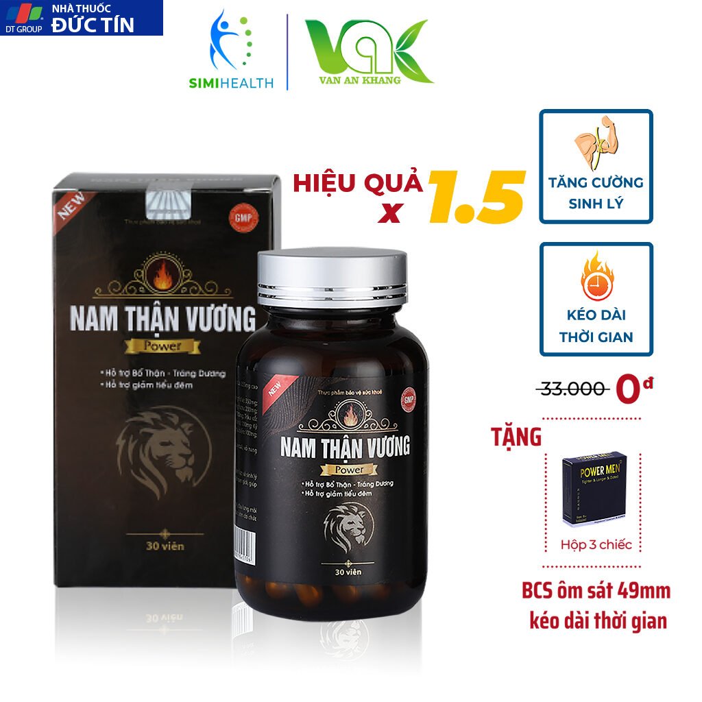 Tăng cường sinh lý nam giới Nam Thận Vương POWER VAK chống xuất tinh sớm bổ thận tráng dương 14 namthanvuongpo1