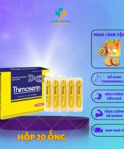Alternative view of Thimoserin - Bổ sung vitamin nhóm B, bồi bổ cơ thể, Tăng sức đề kháng, hỗ trợ tiêu hoá - 1 Hộp 20 ống