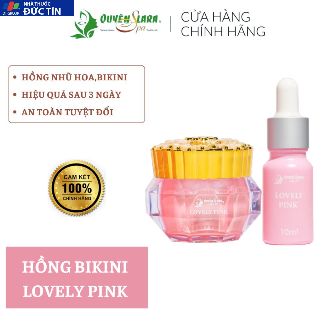 Bộ Đôi LOVELY PINK Quyên Lara Giúp Làm Hồng Nhũ Hoa ,Vùng Kín Cấp Tốc Chỉ Sau 3-5 Ngày Sử Dụng 26 nhhoa1