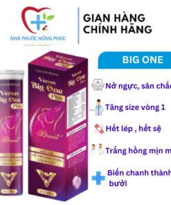 Alternative view of [CHÍNH HÃNG] Viên Sủi Nở Ngực Venus Big One Giúp Tăng Vòng 1 Săn Chắc An Toàn, Tăng Cường Nội Tiết Tố Nữ Hộp 20 Viên