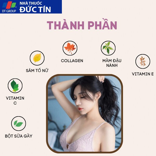 Viên sủi nở ngực LADY PLUS GOLD tăng vòng 1 săn chắc an toàn hiệu quả tức thì , hộp 20 viên 23 nonguc2 2
