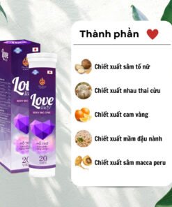 (BẢN CAO CẤP)Viên sủi nở ngực LOVE LADY sexy big one tăng vòng 1 hồng nhũ hoa- viên uống nở ngực hiệu quả an toàn 12 nonguc2