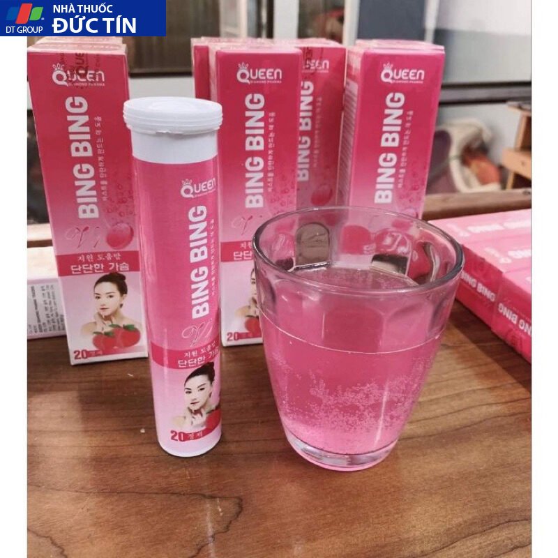 Hộp 20 viên sủi nở Ngực Tăng size vòng 1 , giúp săn chắc, căng tròn 14 nonguc8 3