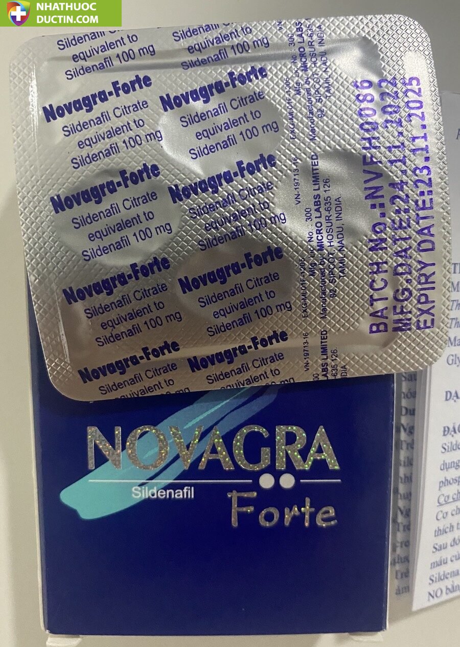 Thuốc Novagra Forte 100mg cương dương Ấn Độ chống xuất tinh sớm tăng sinh lý 16 novagra thuoc