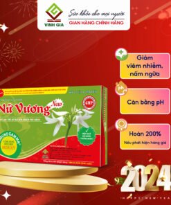 Alternative view of Nữ Vương New Vinh Gia Hỗ Trợ Cân Bằng PH Vùng Kín, Giảm Khí Hư, Ngứa Vùng Kín, Phòng Ngừa Các Bệnh Phụ Khoa Hộp 30 Viên