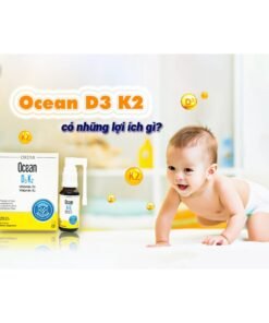 Alternative view of Ocean D3K2 Vitamin d3 k2 mk7 giúp trẻ tăng hấp thu canxi, xương và răng chắc khỏe, trẻ cao lớn hơn (Lọ 20ml)