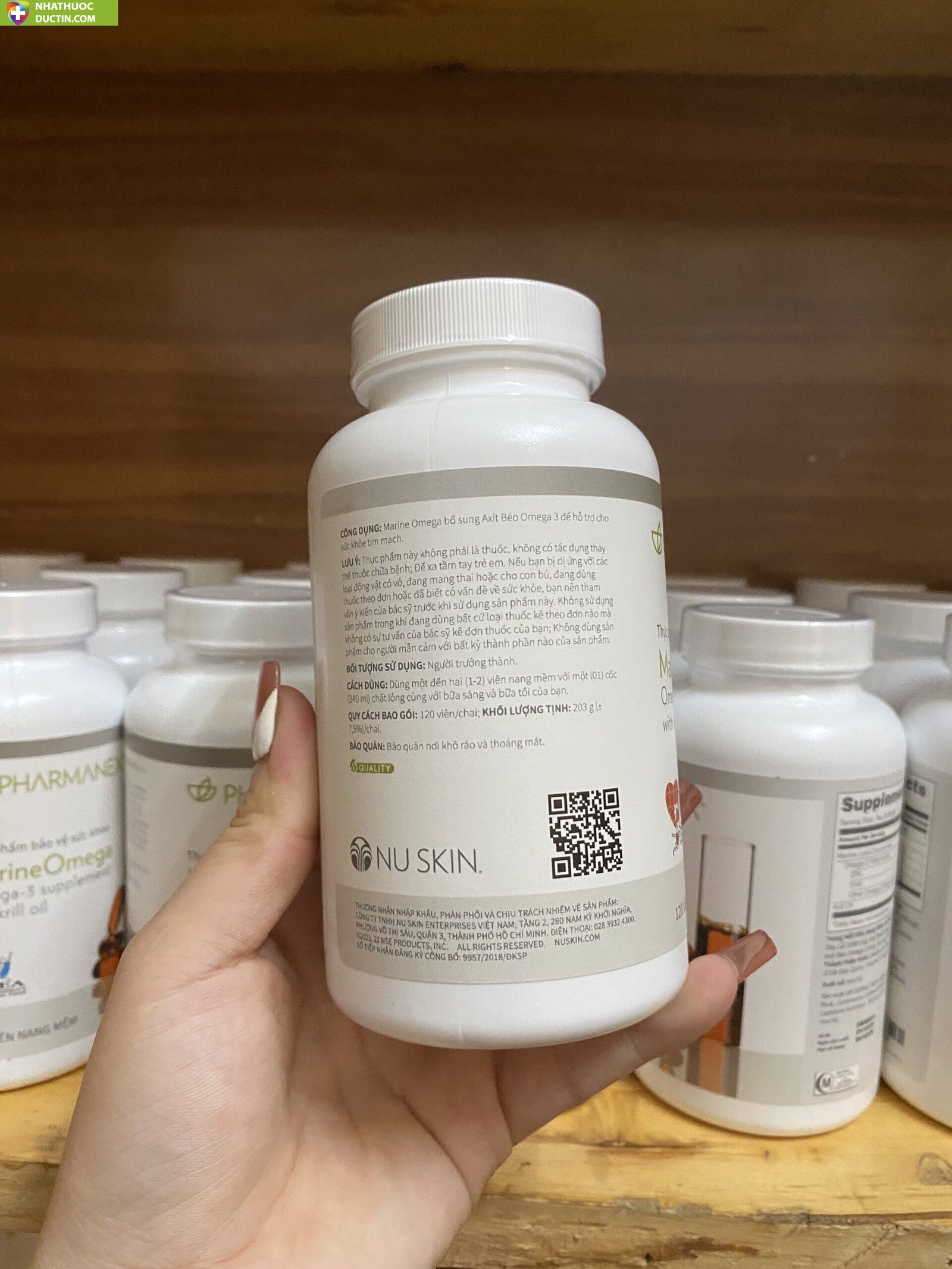Dầu cá nhuyễn thể krill oil marine omega 3 nu skin(120viên) chính hãng 11 omeganuskin2 1