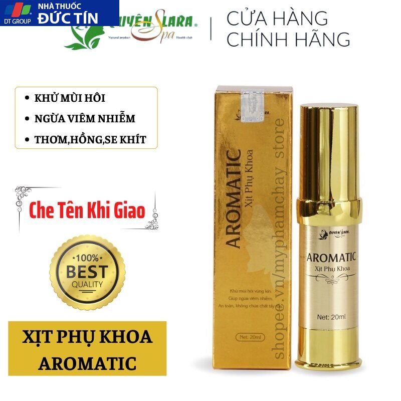 Xịt Phụ Khoa Aromatic Quyên Lara,Hương Thơm Quyến Rũ Khử Mùi Hôi,Làm Thơm,Hồng,Se Khít Cô Bé Dạng Xịt 20ml 28 phukhoa1 1
