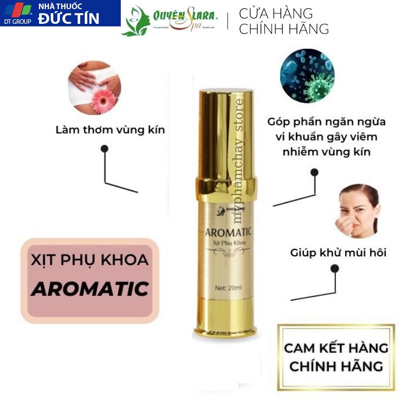 Xịt Phụ Khoa Aromatic Quyên Lara,Hương Thơm Quyến Rũ Khử Mùi Hôi,Làm Thơm,Hồng,Se Khít Cô Bé Dạng Xịt 20ml 27 phukhoa2