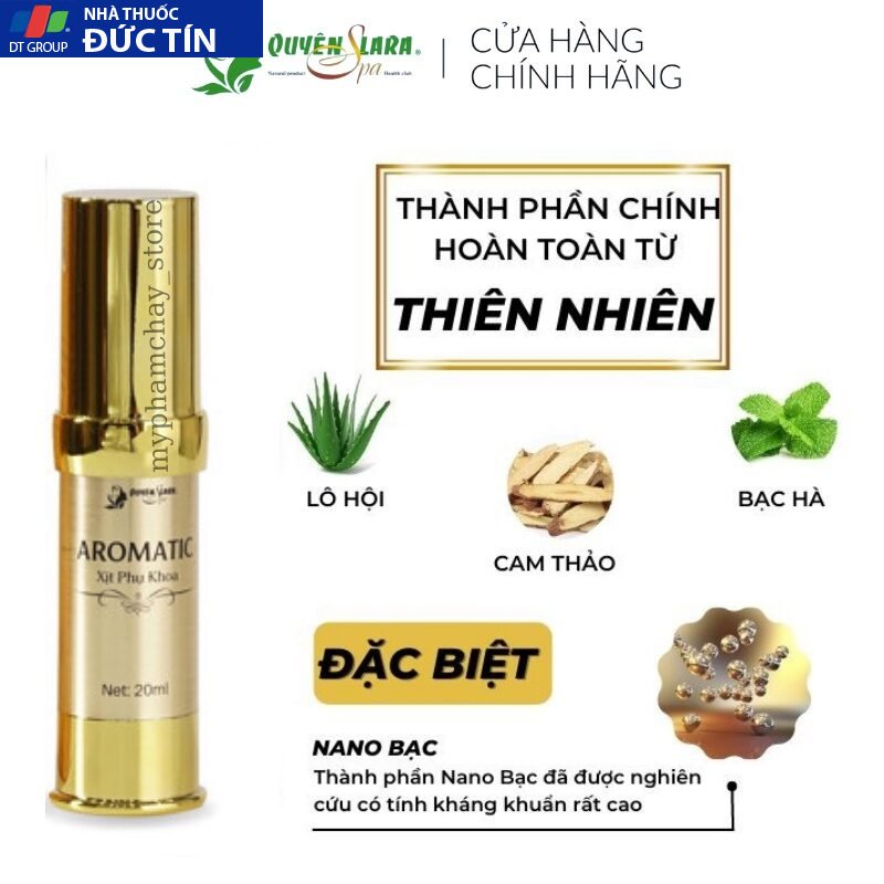 Xịt Phụ Khoa Aromatic Quyên Lara,Hương Thơm Quyến Rũ Khử Mùi Hôi,Làm Thơm,Hồng,Se Khít Cô Bé Dạng Xịt 20ml 26 phukhoa3