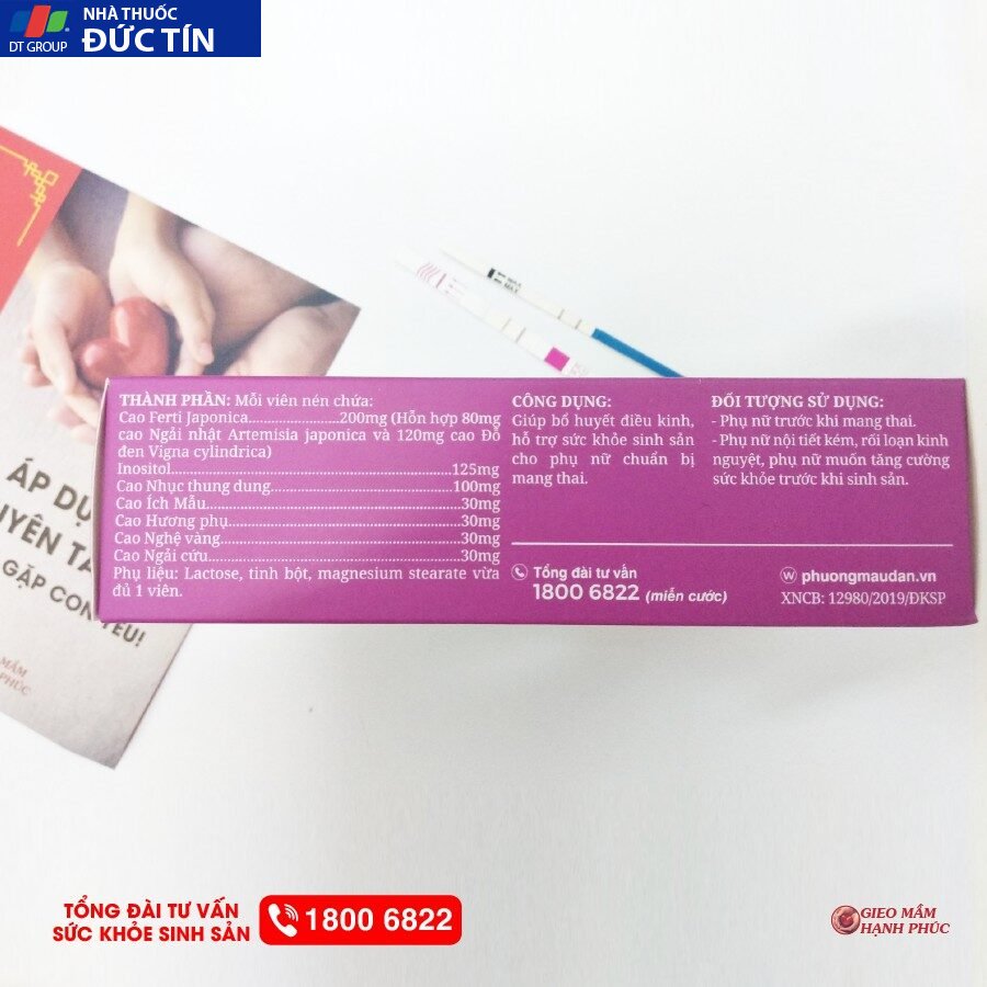 COMBO 3 HỘP PHƯỢNG MẪU ĐAN 40 viên - Bổ trứng, dày niêm mạc, điều hòa kinh nguyệt, tăng khả năng thụ thai 20 phuongmau6