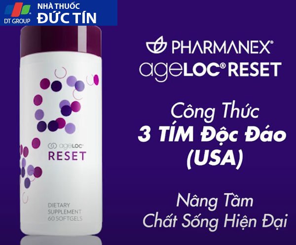 Thực phẩm bảo vệ sức khỏe ageLOC® Reset (60viên) 15 reset2