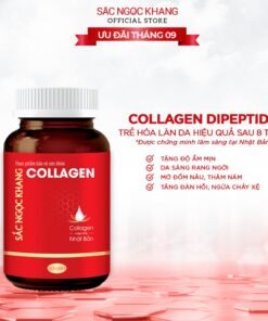 Alternative view of Combo Trẻ Hóa Da Cao Cấp [Viên Uống Sắc Ngọc Khang ++ 60 Viên & Viên Uống Đẹp Da Collagen Dipeptide Sắc Ngọc Khang 60V