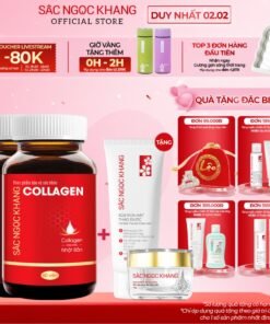 Combo Trẻ Hóa Da Cao Cấp [Viên Uống Sắc Ngọc Khang ++ 60 Viên & Viên Uống Đẹp Da Collagen Dipeptide Sắc Ngọc Khang 60V