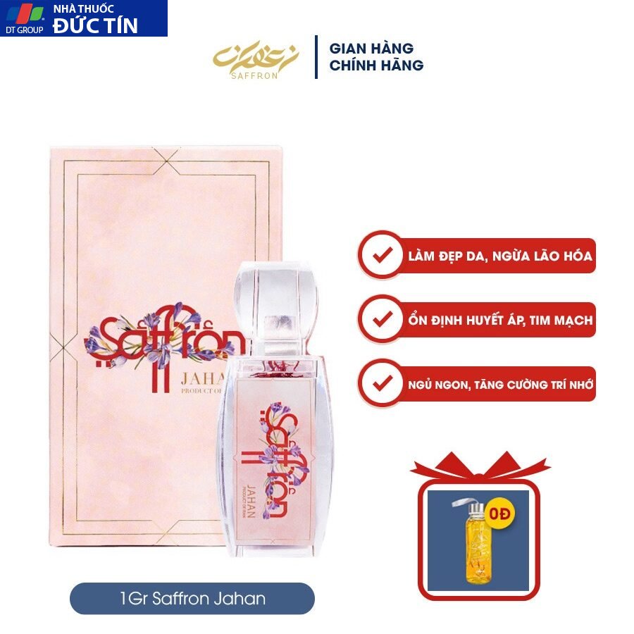 Nhuỵ hoa nghệ tây Saffron Jahan hộp 1gr 15 safon4