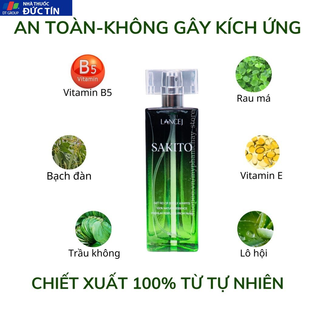Xịt Khử Mùi Hôi Nách, Hôi Chân Sakito Chính Hãng 54 saki4