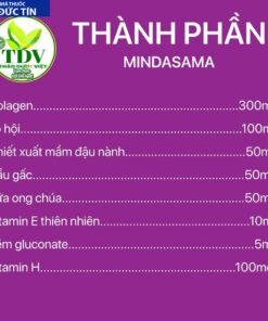 Viên uống sáng da MINDASAMA Collagen giúp làn da trẻ đẹp không già,Hộp 60 viên nang mềm 5 sangda2