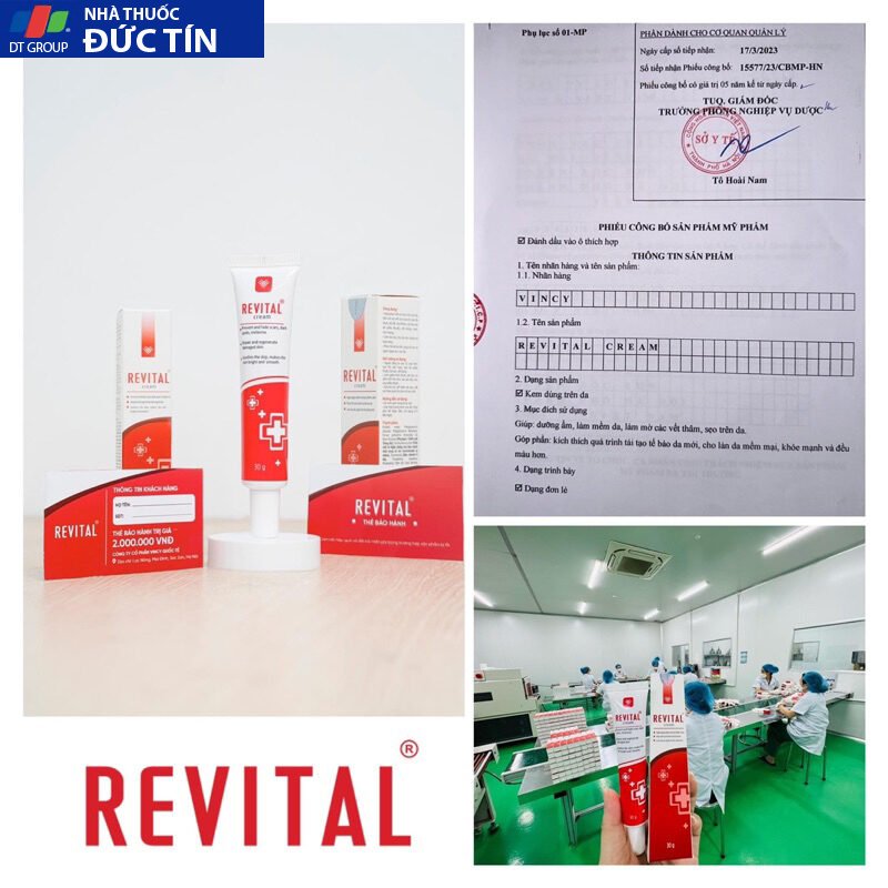Kem sẹo Revital xoá sạch mọi loại sẹo 9 sep2