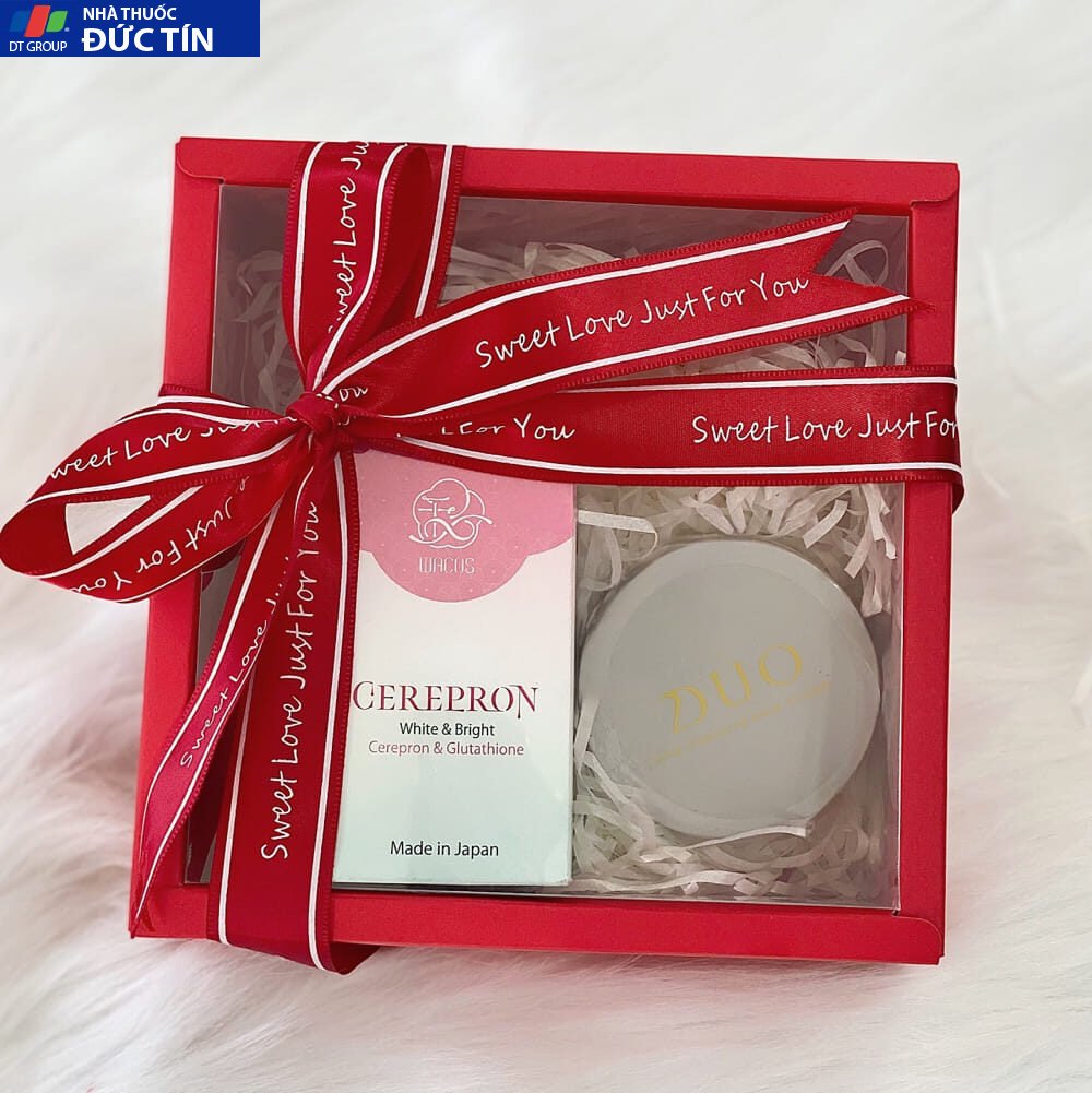 Viên uống dưỡng trắng da Wacos Cerepron Nhật Bản Chính hãng 14 set qua tang valentine vien uong duong trang da wacos cerepron nhat ban