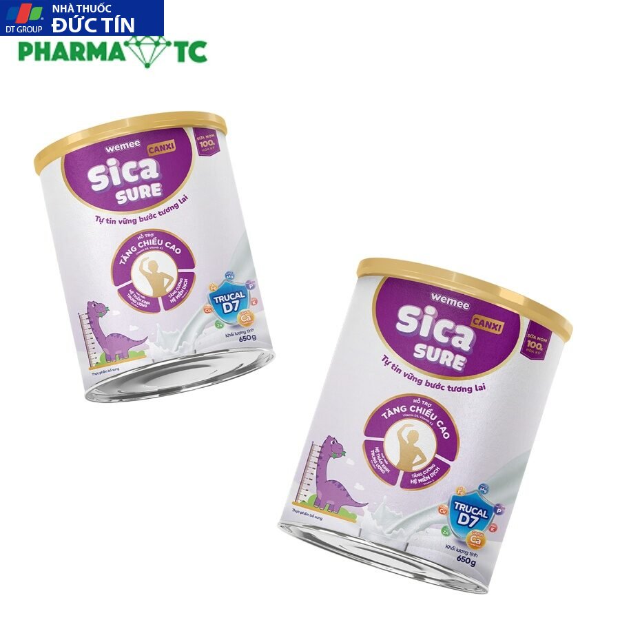 Sữa non Sica Sure Canxi hỗ trợ bé tăng trưởng chiều cao 10 sica sure