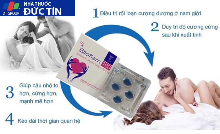 Siloflam 100 trị xuất tinh sớm kéo dài thời gian cường dương Nam giới 10 siloflam 3