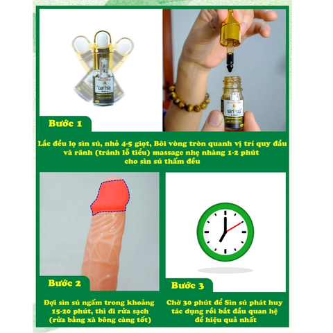 Cao Sìn A Dam sìn sú cao cấp kéo dài thời gian quan hệ, Chai 6ml 13 sin su adam 6 1