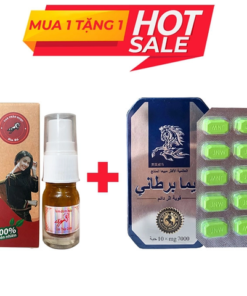 Alternative view of Combo Chai xịt Sìn sú Ê Đê 5ml và thuốc Cường dương Ngựa Thái 10 viên