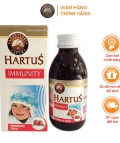 Siro Hartus Immunity 150ml,Tăng sức đề kháng cho bé, hỗ trợ miễn dịch khỏe mạnh
