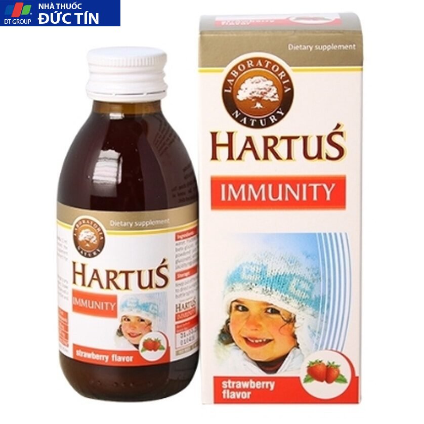 Siro Hartus Immunity 150ml,Tăng sức đề kháng cho bé, hỗ trợ miễn dịch khỏe mạnh 15 siro5