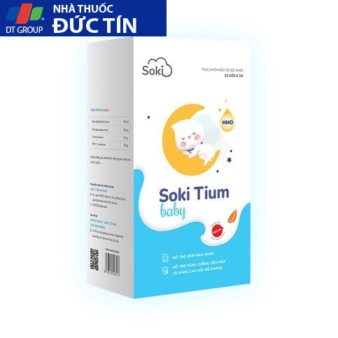 Sữa Ngủ Ngon Cao Cấp SOKI TIUM BABY Giúp Êm Bụng, Hỗ Trợ Tiêu Hóa Cho Bé (1H X 12gói X 3G) 24 soki6