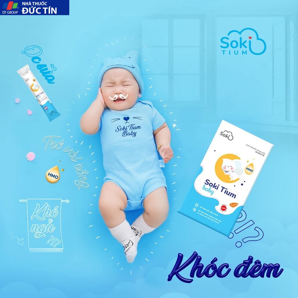 Sữa Ngủ Ngon Cao Cấp SOKI TIUM BABY Giúp Êm Bụng, Hỗ Trợ Tiêu Hóa Cho Bé (1H X 12gói X 3G) 22 soki8