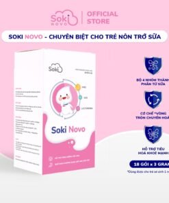 Sữa SOKI NOVO Khắc Phục Nôn Trớ, Đầy Hơi, Rối Loạn Tiêu Hóa Cho Trẻ Hộp 18 Gói