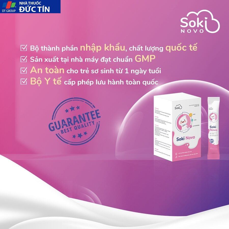 Sữa SOKI NOVO Khắc Phục Nôn Trớ, Đầy Hơi, Rối Loạn Tiêu Hóa Cho Trẻ Hộp 18 Gói 19 sua7