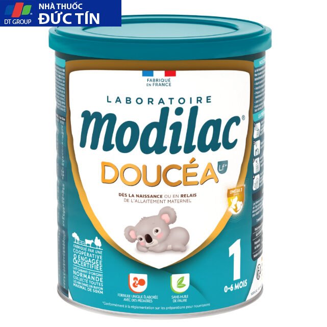 Sữa bột MODILAC DOUCEA Nhập khẩu Pháp Đủ số 1,2 ,3 - Phát triển toàn diện - Lon 800g 17 suabot3