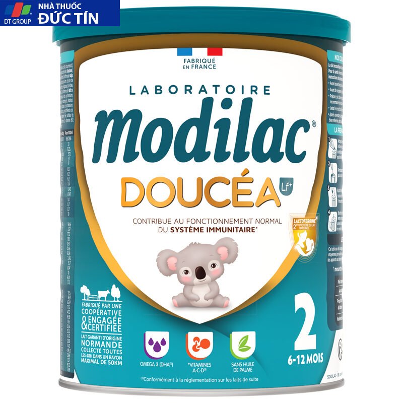 Sữa bột MODILAC DOUCEA Nhập khẩu Pháp Đủ số 1,2 ,3 - Phát triển toàn diện - Lon 800g 16 suabot4