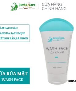 Sữa Rửa Mặt Wash Face QUYÊN LARA Dịu Nhẹ Giúp Loại Bỏ Bã Nhờn,Bụi Bẩn,Tẩy Da Chết Giúp Da Tươi Sáng Hơn 100ml