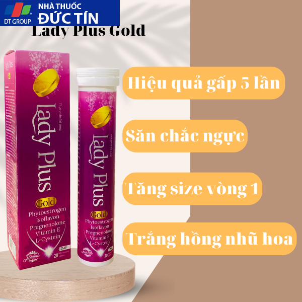Viên sủi tăng vòng 1 LADY PLUS GOLD ( Bản nâng cấp ) săn chắc nâng ngực chống chảy xệ hồng nhũ hoa hiệu quả gấp 3 lần 25 suino1 1
