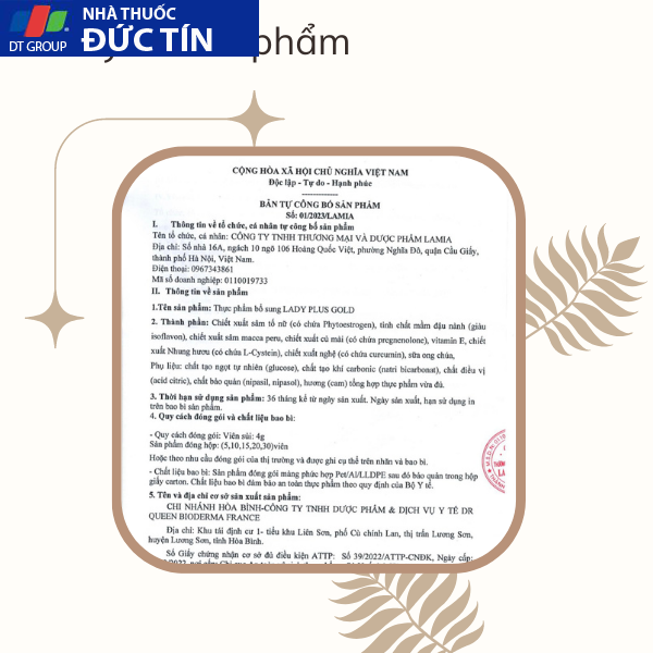 Viên sủi tăng vòng 1 LADY PLUS GOLD ( Bản nâng cấp ) săn chắc nâng ngực chống chảy xệ hồng nhũ hoa hiệu quả gấp 3 lần 18 suno8